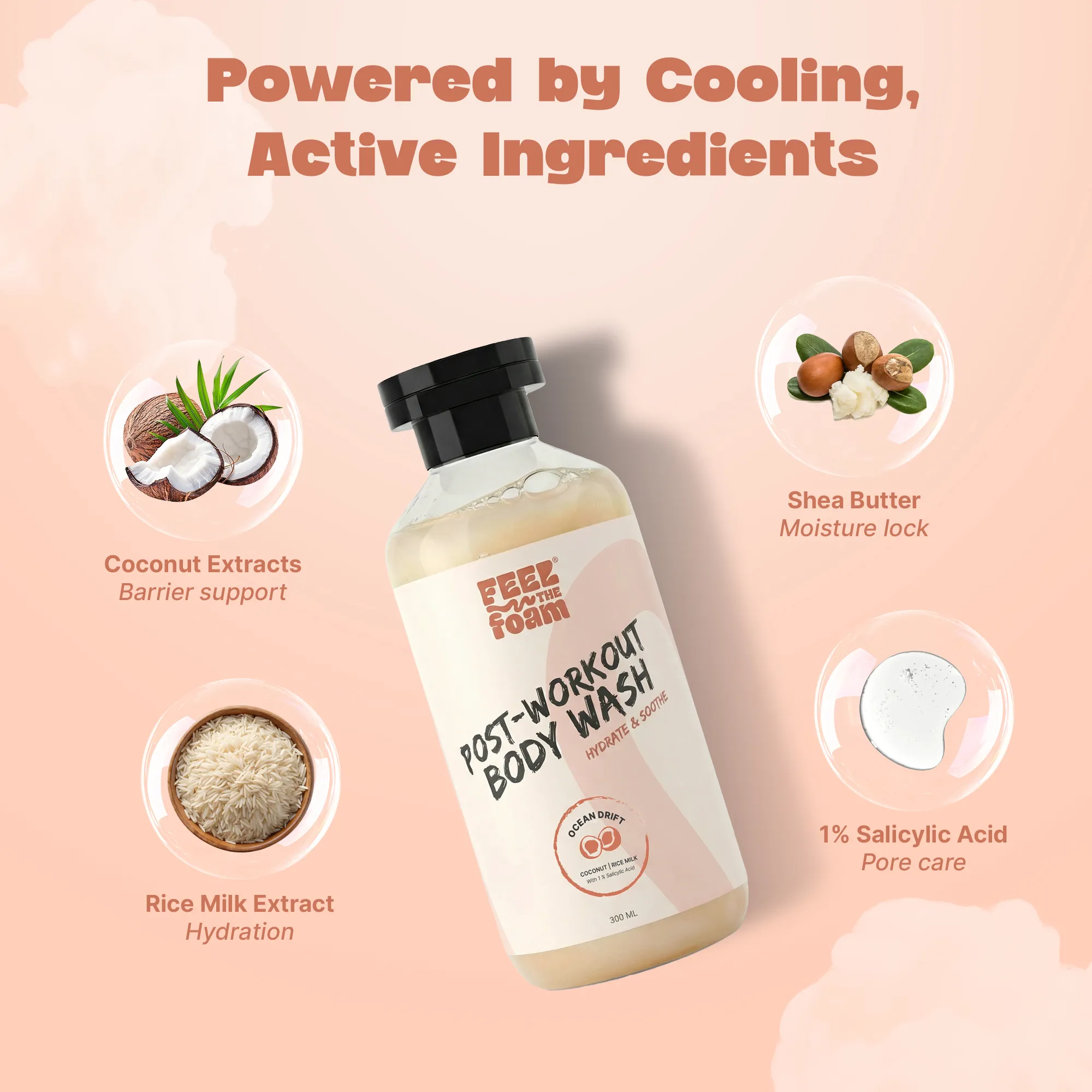 coconut + rice milk + shea butter coconut + rice milk + shea butter